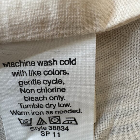 J Crew Two Button Cotton Striped Lined Blazer Grey and Cream Women's Size 14 EUC - Picture 5 of 5